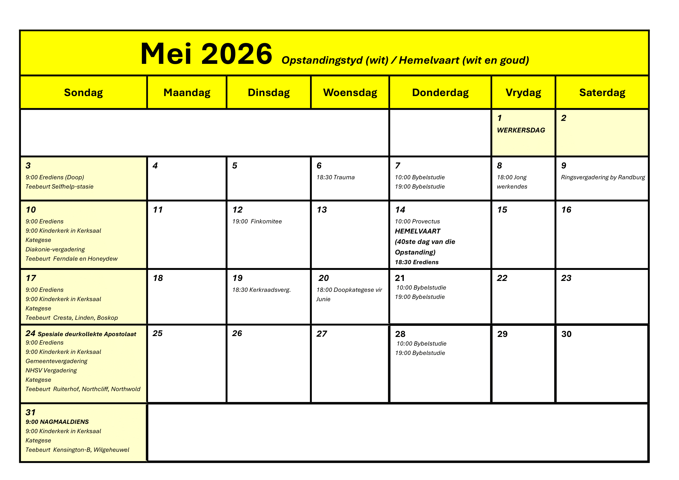 Kalender 2026-05