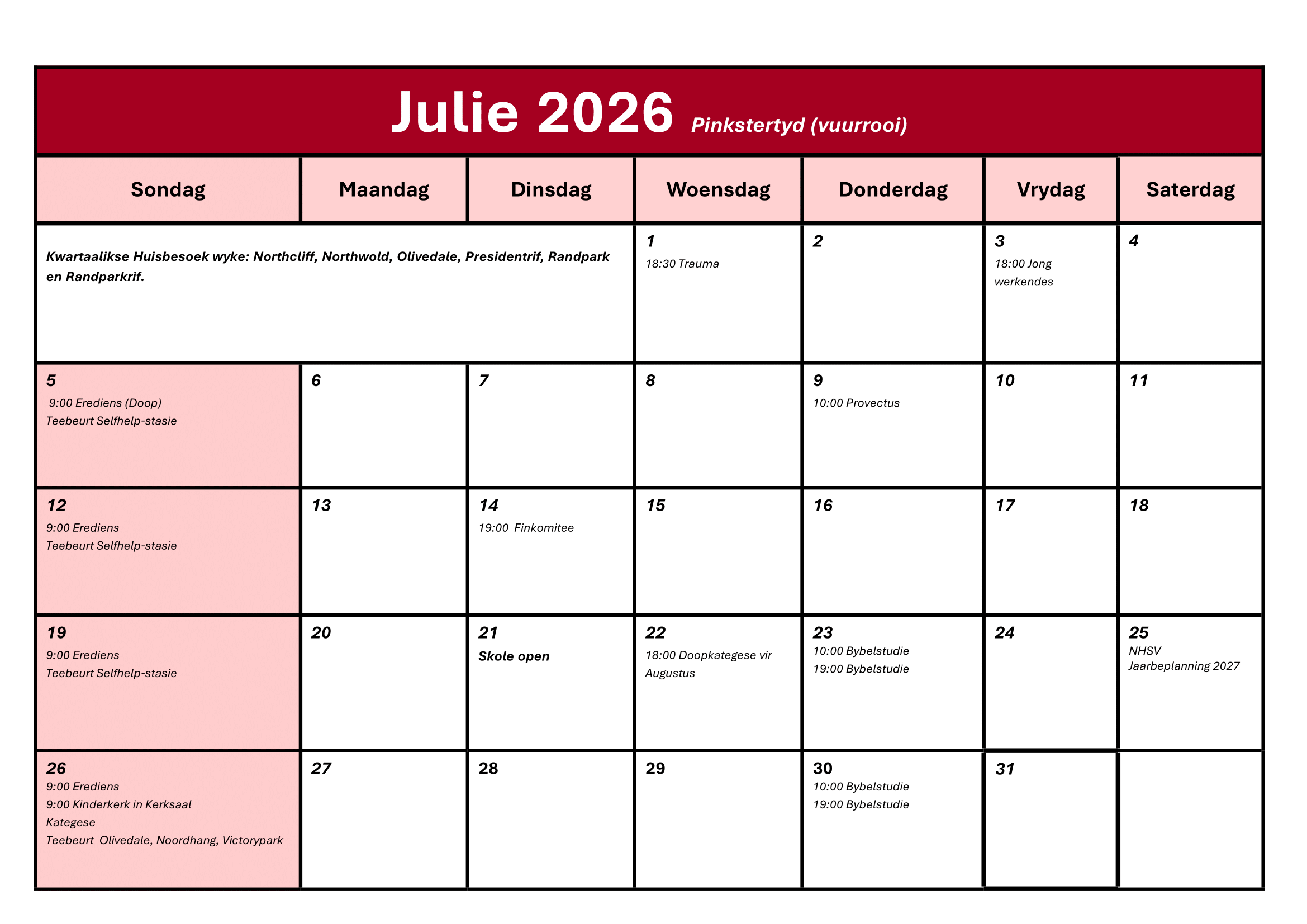 Kalender 2026-07
